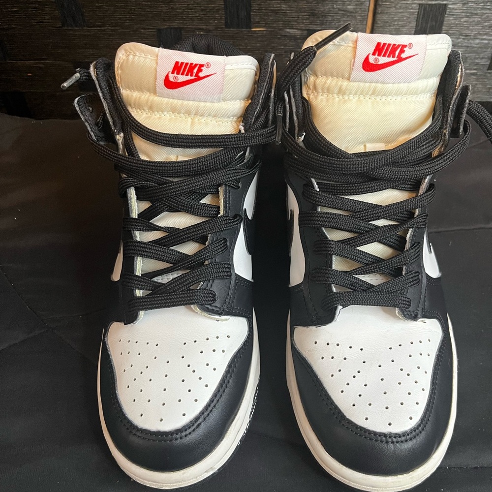 Nike Black and White High-Top Dunks